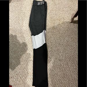 Grey, Black, and white NYC leggings